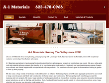 Tablet Screenshot of a-1materialsrocksupply.com